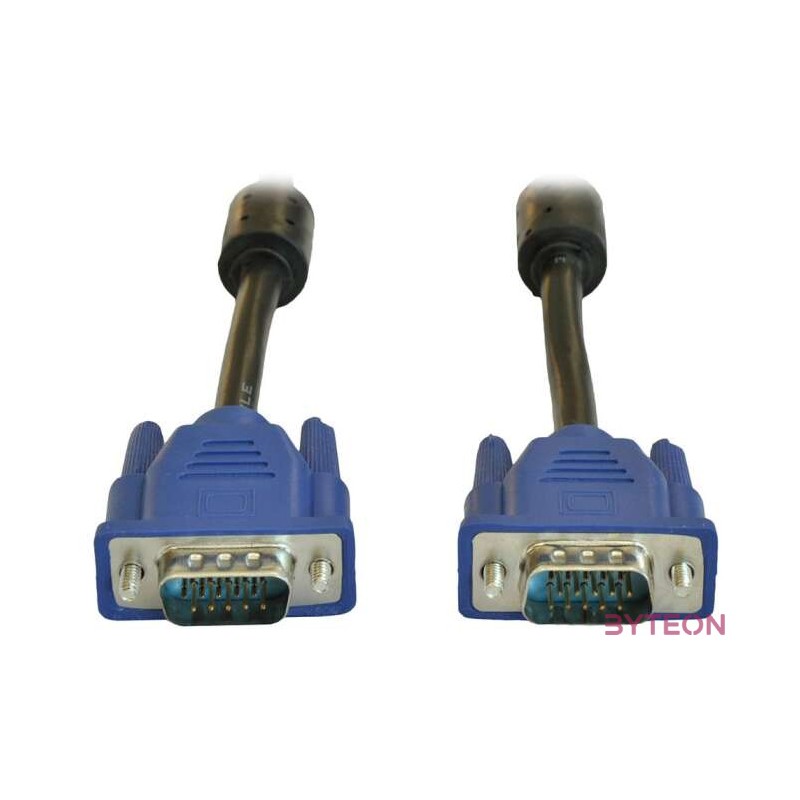 Akyga AK-AV-07 VGA M,M video jelkábel 3m fekete-kék