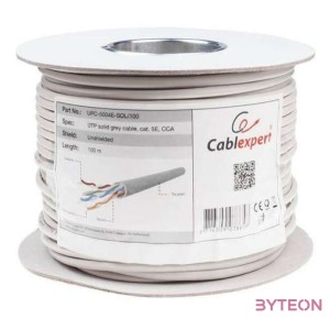 Gembird fali CAT5e UTP adatkábel 100m szürke