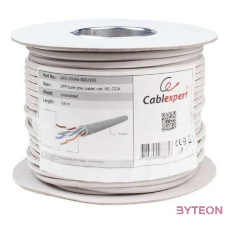 Gembird fali CAT5e UTP adatkábel 100m szürke
