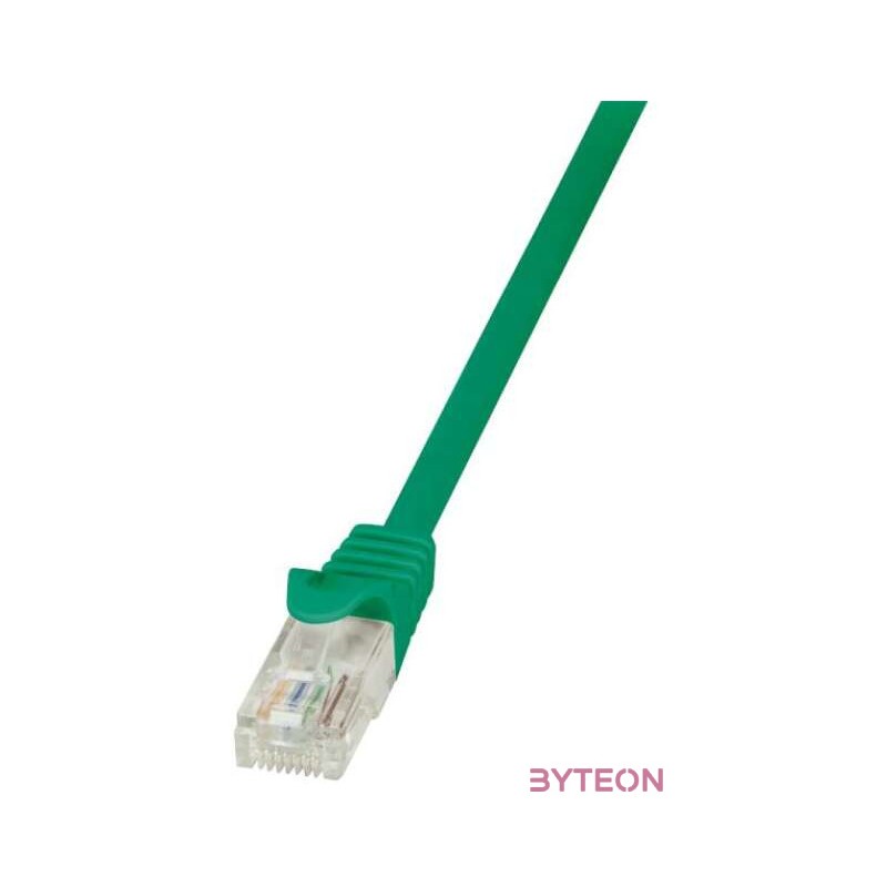 LogiLink RJ45 CAT5e UTP M,M adatkábel 1m AWG26 zöld
