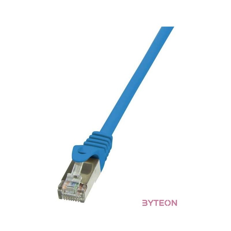 LogiLink RJ45 CAT5e F,UTP M,M adatkábel 0.25m AWG26 kék