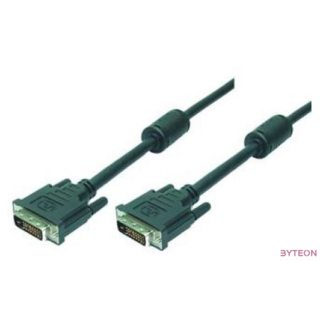 LogiLink DVI-D M,M video jelkábel 2m fekete Dual Link