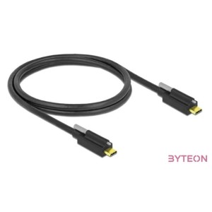Delock USB C M,M adatkábel 1m fekete