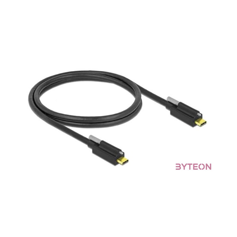 Delock USB C M,M adatkábel 1m fekete