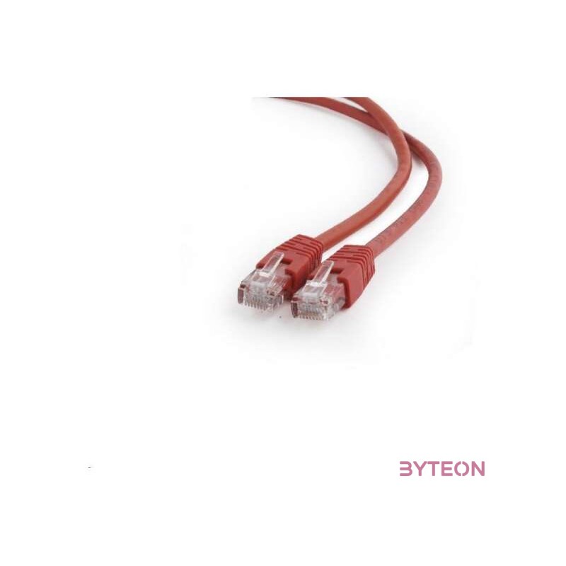 Gembird RJ45 CAT6 UTP M,M adatkábel 0.5m piros