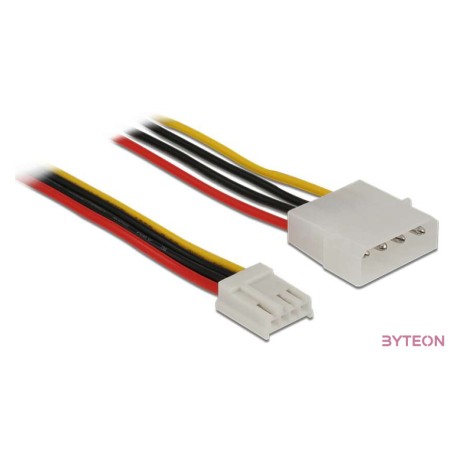 Delock Molex Power 4pin - Floppy Power M,F tápkábel 0.4m