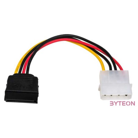 Akyga AK-CA-17 Molex Power 4pin - SATA Power M,F adapter 0.15m