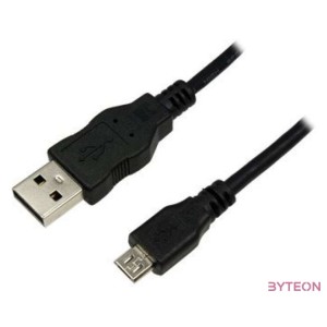 LogiLink USB 2.0 A - USB 2.0 micro B M,M adatkábel 5m fekete