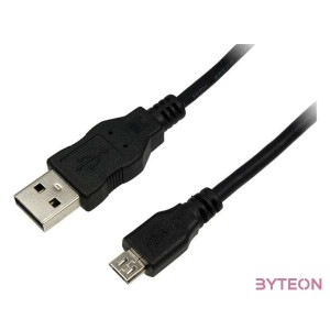 LogiLink USB 2.0 A - USB 2.0 micro B M,M adatkábel 1m fekete