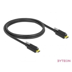 Delock USB C M,M adatkábel 1m fekete