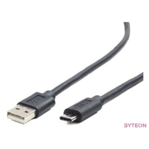 Gembird USB 2.0 AM to Type-C cable (AM,CM), 1m, black