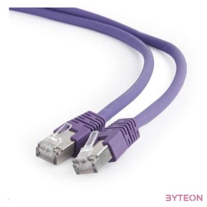 Gembird RJ45 CAT6A FTP M,M adatkábel 5m lila LSZH