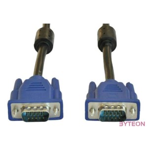 Akyga AK-AV-07 VGA M,M video jelkábel 3m fekete-kék