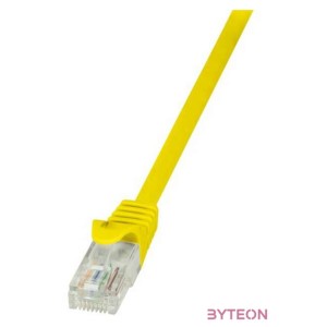 LogiLink RJ45 CAT6 UTP M,M adatkábel 0.25m AWG24 sárga