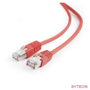 Gembird RJ45 CAT5e FTP M,F adatkábel 1m piros