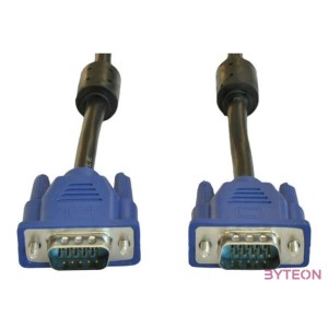 Akyga AK-AV-07 VGA M,M video jelkábel 3m fekete-kék