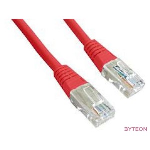 Gembird RJ45 CAT5e UTP M,M adatkábel 1m piros