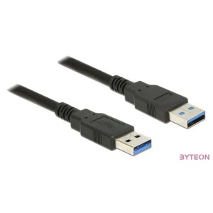 Delock USB 3.0 A M,M adatkábel 1m fekete