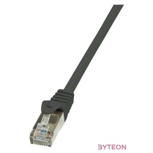 LogiLink RJ45 CAT6 F,UTP M,M adatkábel 1m AWG26 fekete