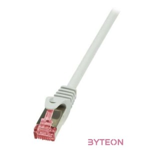 LogiLink RJ45 CAT6 SFTP M,M adatkábel 10m AWG27 szürke