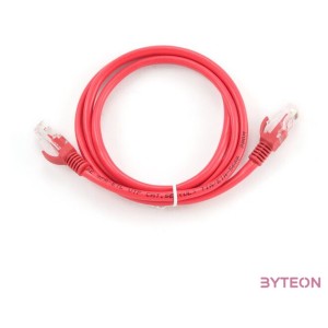 Gembird RJ45 CAT5e UTP M,M adatkábel 1m piros