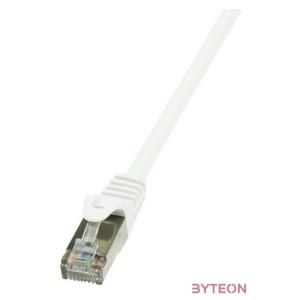 LogiLink RJ45 CAT6 F,UTP M,M adatkábel 15m AWG26 fehér