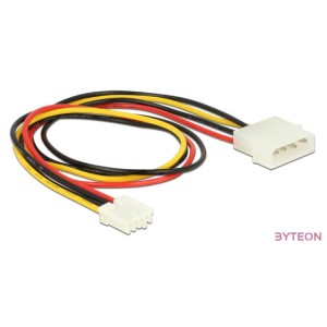 Delock Molex Power 4pin - Floppy Power M,F tápkábel 0.4m