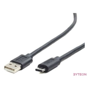 Gembird USB 2.0 AM to Type-C cable (AM,CM), 1m, black