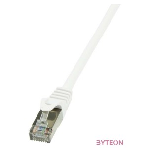 LogiLink RJ45 CAT6 F,UTP M,M adatkábel 15m AWG26 fehér