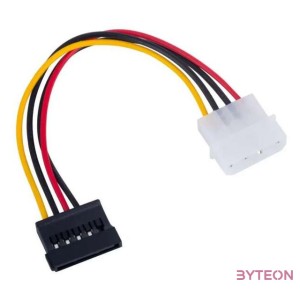 Akyga AK-CA-17 Molex Power 4pin - SATA Power M,F adapter 0.15m