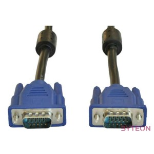 Akyga AK-AV-07 VGA M,M video jelkábel 3m fekete-kék