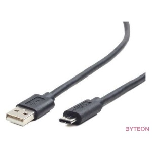 Gembird USB C - USB A M,M adatkábel 1.8m fekete