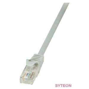 LogiLink RJ45 CAT5e UTP M,M adatkábel 10m AWG26 szürke