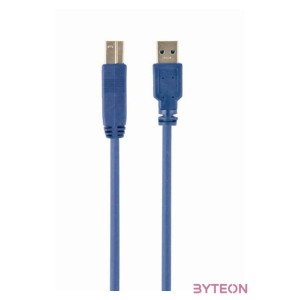 Gembird USB 3.0 A - USB 3.0 B M,M adatkábel 3m kék