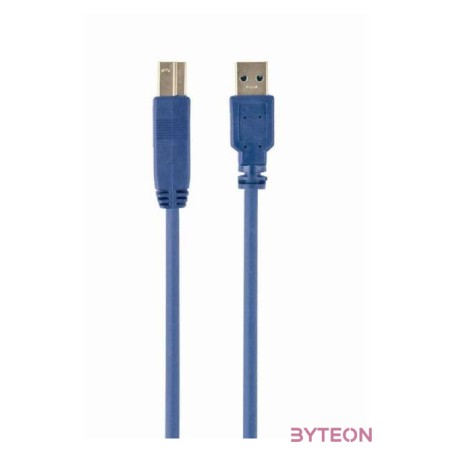 Gembird USB 3.0 A - USB 3.0 B M,M adatkábel 3m kék