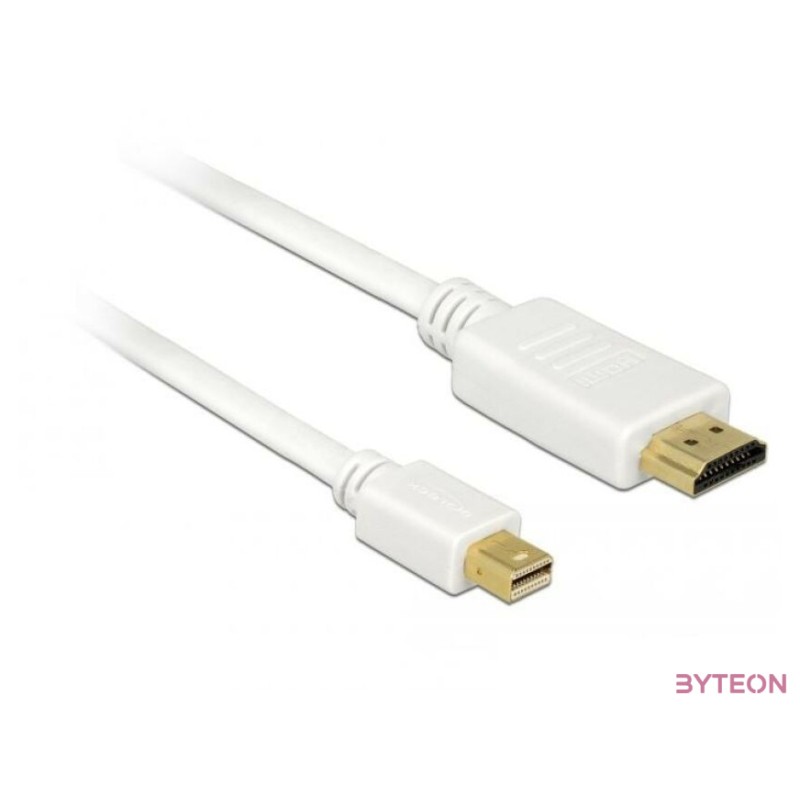 Delock Mini-DisplayPort - HDMI M,M video jelkábel 0.5m fehér