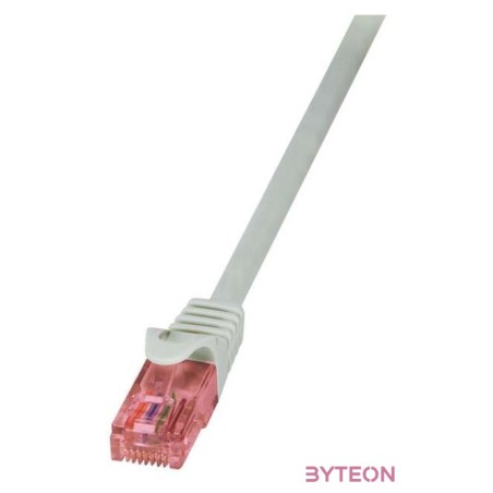 LogiLink RJ45 CAT6 UTP M,M adatkábel 3m AWG24 szürke