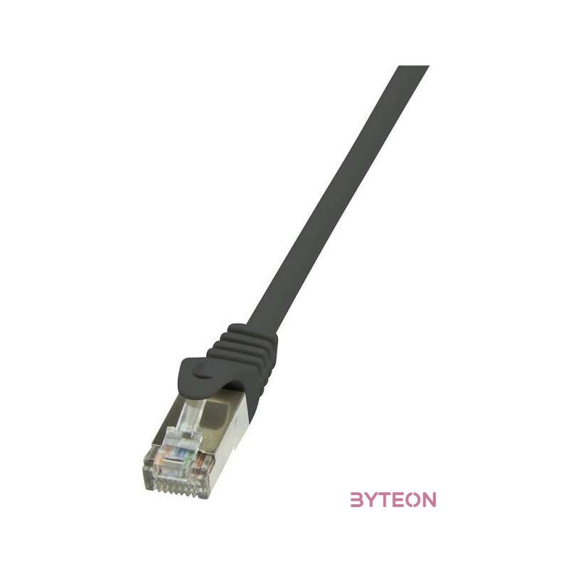LogiLink RJ45 CAT6 F,UTP M,M adatkábel 0.25m AWG26 fekete