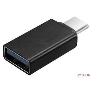 Gembird USB-C - USB 2.0 A M,F adapter fekete