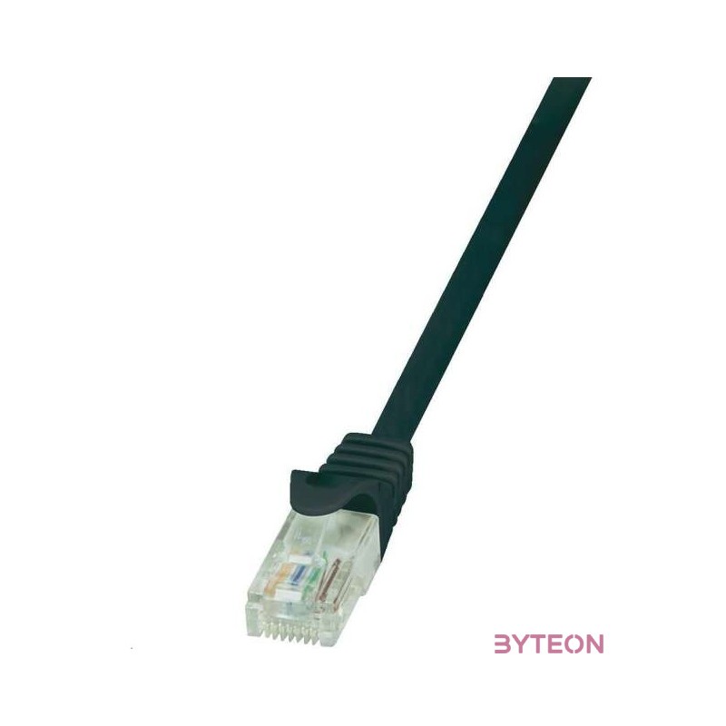 LogiLink RJ45 CAT5e UTP M,M adatkábel 0.5m AWG26 fekete