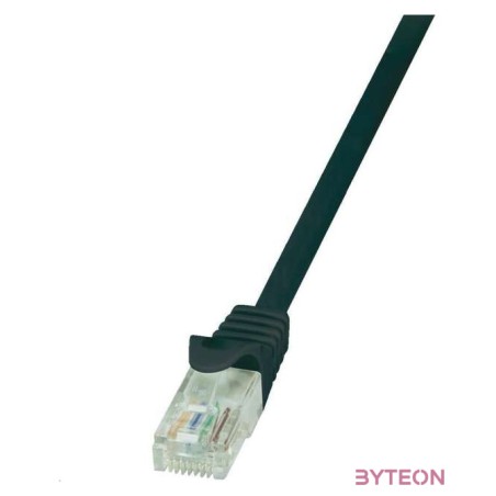 LogiLink RJ45 CAT5e UTP M,M adatkábel 0.5m AWG26 fekete