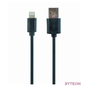 Gembird USB 2.0 A - Lightning M,M adatkábel 1m fekete