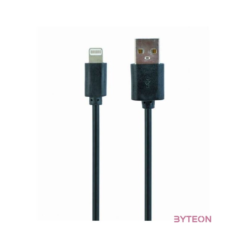 Gembird USB 2.0 A - Lightning M,M adatkábel 1m fekete