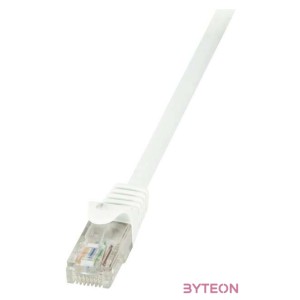 LogiLink RJ45 CAT6 U,UTP M,M adatkábel 1m EconLine fehér