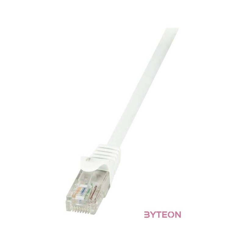 LogiLink RJ45 CAT6 U,UTP M,M adatkábel 1m EconLine fehér