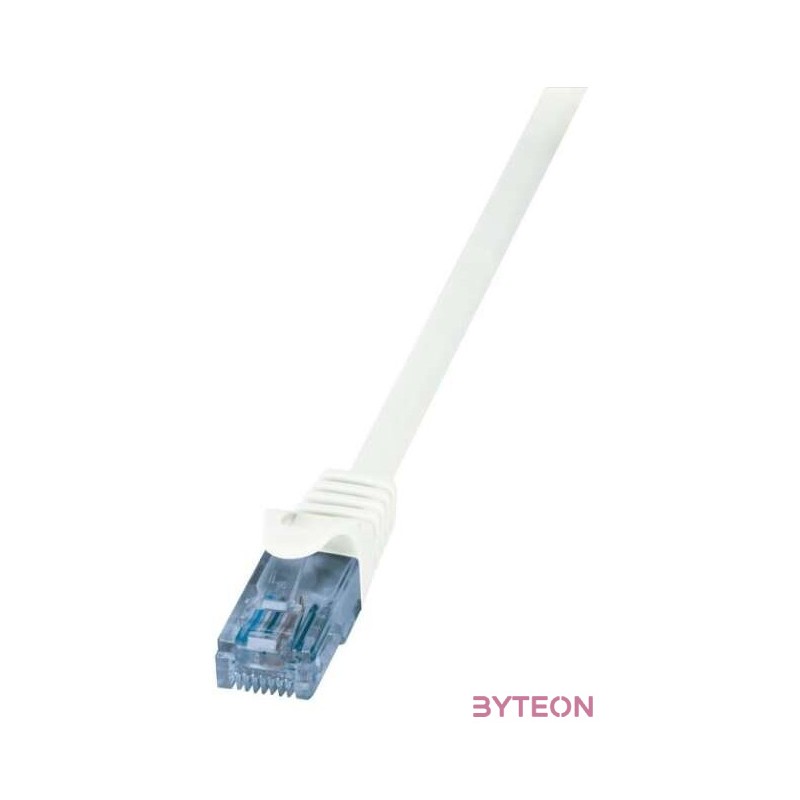 LogiLink RJ45 CAT6A 10Gb UTP M,M adatkábel 7.5m fehér