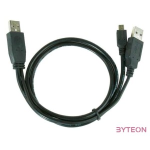 Gembird USB A - USB mini B M,M adatkábel 0.9m fekete