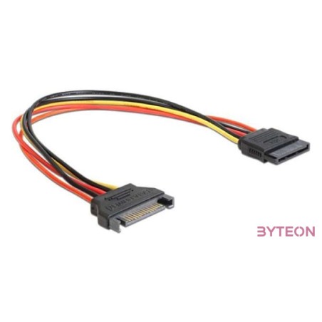 Gembird SATA Power M,F tápkábel 0.3m