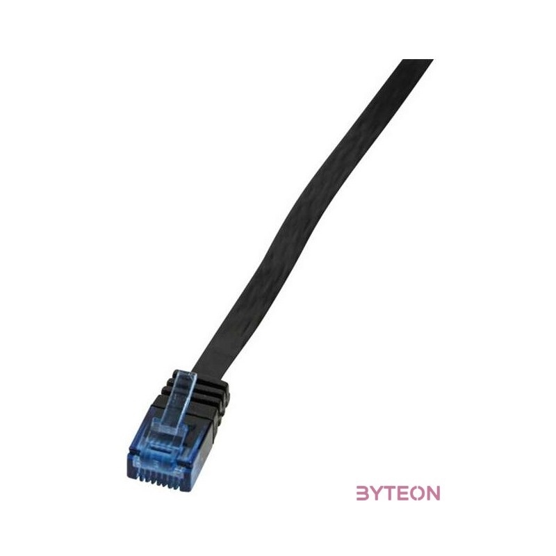 LogiLink RJ45 CAT5e UTP M,M adatkábel 0.5m AWG30 fekete