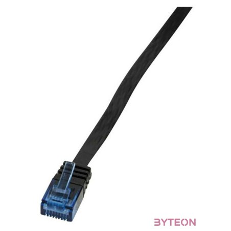 LogiLink RJ45 CAT5e UTP M,M adatkábel 0.5m AWG30 fekete